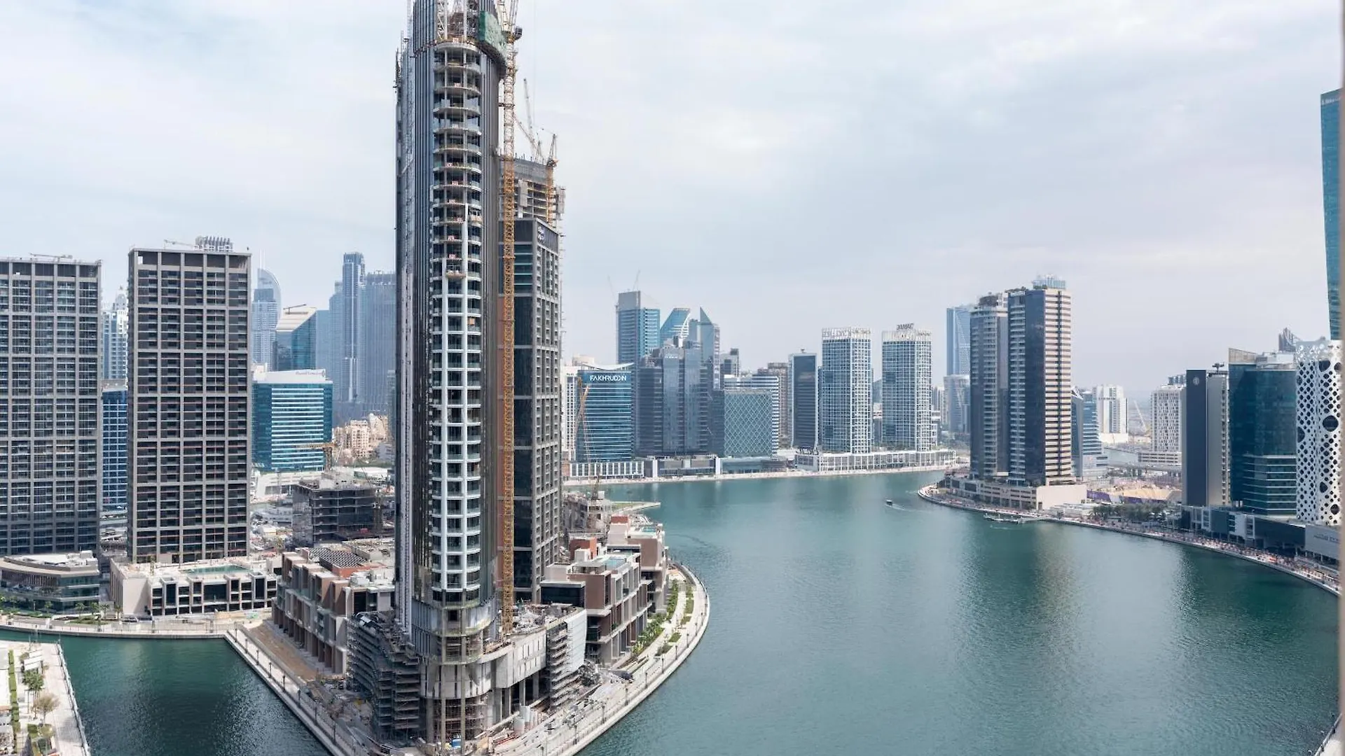 Bnbnova - 1Br - Panoramic Canal & Dubai Skyline View
